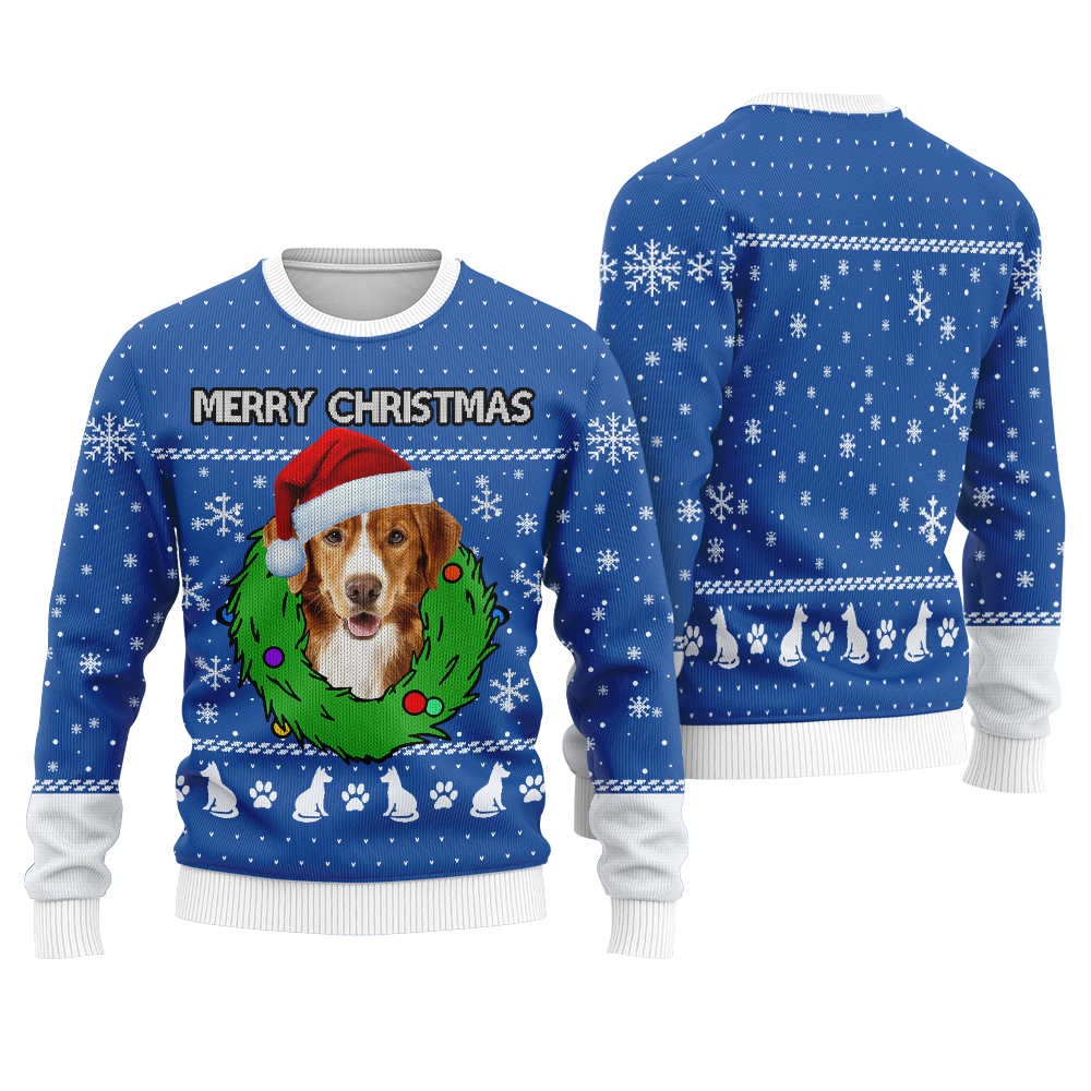 Merry Christmas Custom Dog Christmas Sweater Royal The Wholesale T
